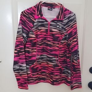 Women's half zip workout top